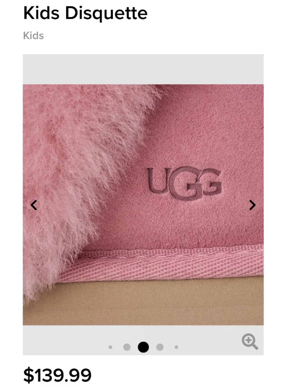 UGG Kids Disquette Colour: Horizon Pink $139.99 size 13 gently used